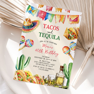 Kleurrijk Mexicaans Feest Volwassen Verjaardag Kaart