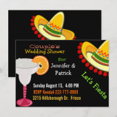 Kleurrijk Mexicaans Feest voor Koppel Bruiloft Fee Kaart (Voorkant / Achterkant)