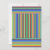 Kleurrijk Mexicaans Fiesta Baby shower Bedankkaart (Achterkant)