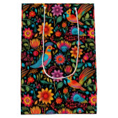 Kleurrijk Mexicaans patroon Medium Cadeauzakje (Achterkant)