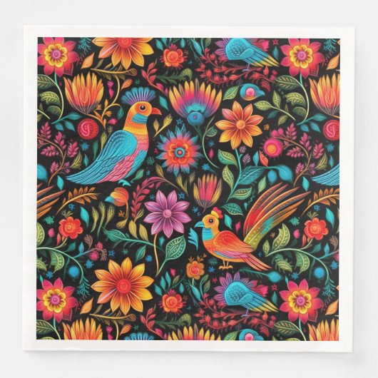 Kleurrijk Mexicaans patroon Servet (Voorkant)