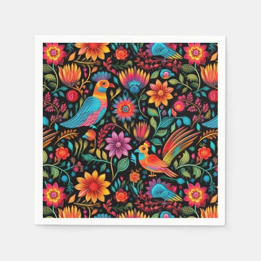 Kleurrijk Mexicaans patroon Servet (Voorkant)