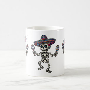 Kleurrijk Mexicaans Skelet Koffiemok