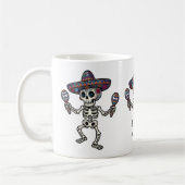 Kleurrijk Mexicaans Skelet Koffiemok (Links)