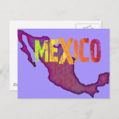 Kleurrijk Mexico Briefkaart (Voorkant / Achterkant)