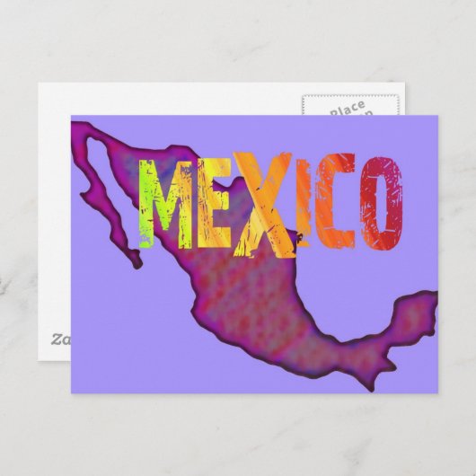 Kleurrijk Mexico Briefkaart (Voorkant / Achterkant)