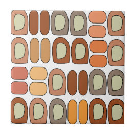 Kleurrijk Mid Century Modern Geometrisch Tegeltje