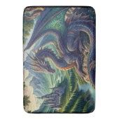 Kleurrijk, middeleeuws Drakenkasteel Badmat (Voorkant Verticaal)