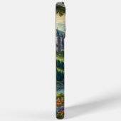 Kleurrijk, middeleeuws Drakenkasteel Case-Mate iPhone Case (Achterkant / Rechts)