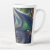 Kleurrijk, middeleeuws Drakenkasteel Latte Mok (Rechts)