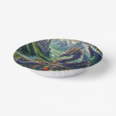 Kleurrijk, middeleeuws Drakenkasteel Papieren Kommen (Gebogen)