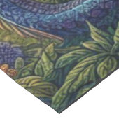 Kleurrijk, middeleeuws Drakenkasteel Tafelkleed (Gekanteld)