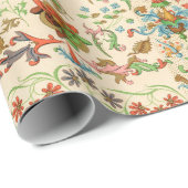 Kleurrijk middeleeuws patroon Verpakkingspapier Cadeaupapier (Rol Hoek)