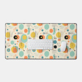 Kleurrijk midden eeuw modern patroon bureaumat (Keyboard & Muis)