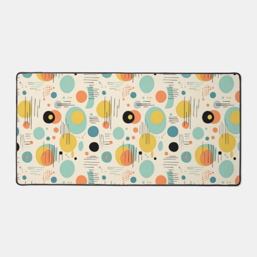 Kleurrijk midden eeuw modern patroon bureaumat (Voorkant)