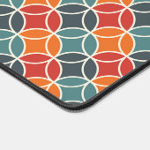 Kleurrijk midden-eeuw modern stijlpatroon bureaumat (Hoek)