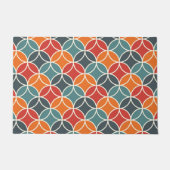 Kleurrijk midden-eeuw modern stijlpatroon deurmat (Voorkant)