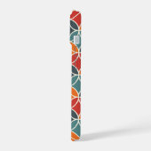 Kleurrijk midden-eeuw modern stijlpatroon iPhone 15 case (Linkerkant)