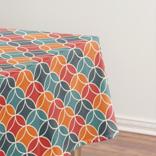 Kleurrijk midden-eeuw modern stijlpatroon tafelkleed (Voorbeeld)