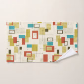 Kleurrijk Midden-Eeuw retro geometrisch patroon Bad Handdoek (Handdoek)