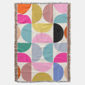Kleurrijk Midden-eeuws modern Abstract patroon Deken (Voorkant Verticaal)