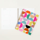 Kleurrijk Midden-eeuws modern Abstract patroon Planner (Display)