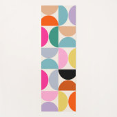 Kleurrijk Midden-eeuws modern Abstract patroon Yogamat (Voorkant)