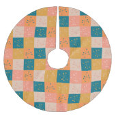 Kleurrijk middenpatroon van de middeleeuwse film kerstboom rok (Voorkant)