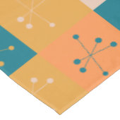 Kleurrijk middenpatroon van modern atoommotif tafelkleed (Gekanteld)