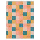 Kleurrijk middenpatroon van modern atoommotif tafelkleed (Voorkant)