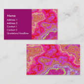 Kleurrijk mineraal 02 visitekaartje (Voorkant / Achterkant)