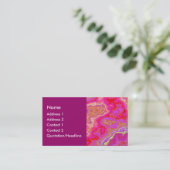 Kleurrijk mineraal 02 visitekaartje (Staand voorkant)