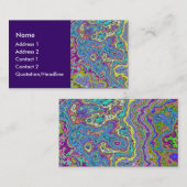 Kleurrijk mineraal visitekaartje (Voorkant / Achterkant)
