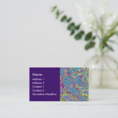 Kleurrijk mineraal visitekaartje (Staand voorkant)