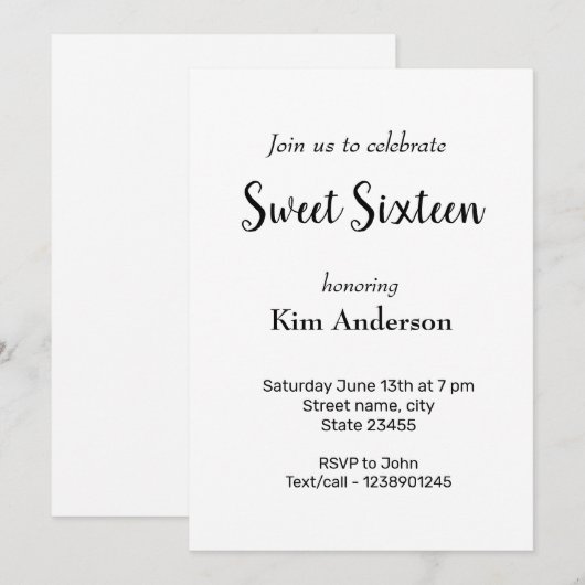 Kleurrijk minimaal jouw tekst afbeelding toevoegen kaart (Voorkant / Achterkant)