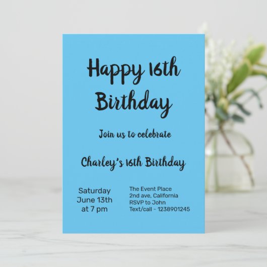 Kleurrijk minimaal jouw tekst afbeelding toevoegen kaart (Staand voorkant)