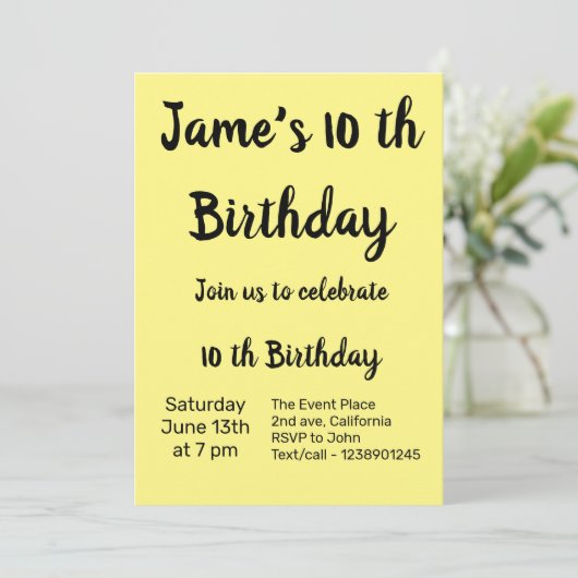 Kleurrijk minimaal jouw tekst afbeelding toevoegen kaart (Staand voorkant)