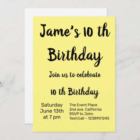 Kleurrijk minimaal jouw tekst afbeelding toevoegen kaart (Voorkant / Achterkant)