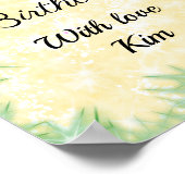 Kleurrijk minimaal jouw tekst afbeelding toevoegen poster (Hoek)