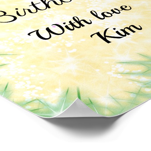 Kleurrijk minimaal jouw tekst afbeelding toevoegen poster (Hoek)