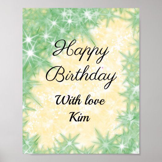 Kleurrijk minimaal jouw tekst afbeelding toevoegen poster (Voorkant)