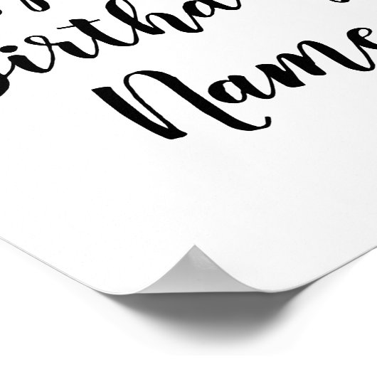 Kleurrijk minimaal jouw tekst afbeelding toevoegen poster (Hoek)