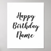 Kleurrijk minimaal jouw tekst afbeelding toevoegen poster (Voorkant)