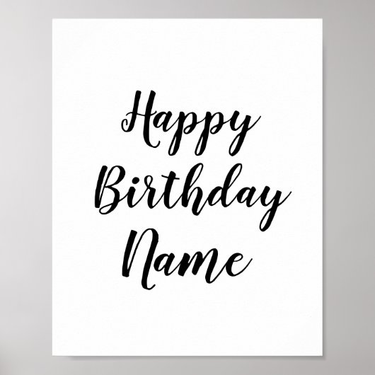 Kleurrijk minimaal jouw tekst afbeelding toevoegen poster (Voorkant)