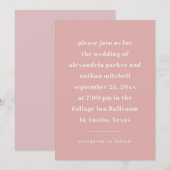 Kleurrijk minimalisme | Modern roze Kaart (Voorkant / Achterkant)