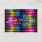 Kleurrijk minimalistisch elegant ontwerp visitekaartje (Voorkant)