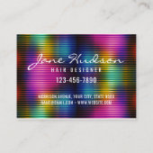 Kleurrijk minimalistisch elegant ontwerp visitekaartje (Achterkant)