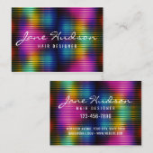Kleurrijk minimalistisch elegant ontwerp visitekaartje (Voorkant / Achterkant)