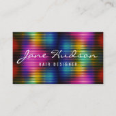 Kleurrijk minimalistisch elegant ontwerp visitekaartje (Voorkant)