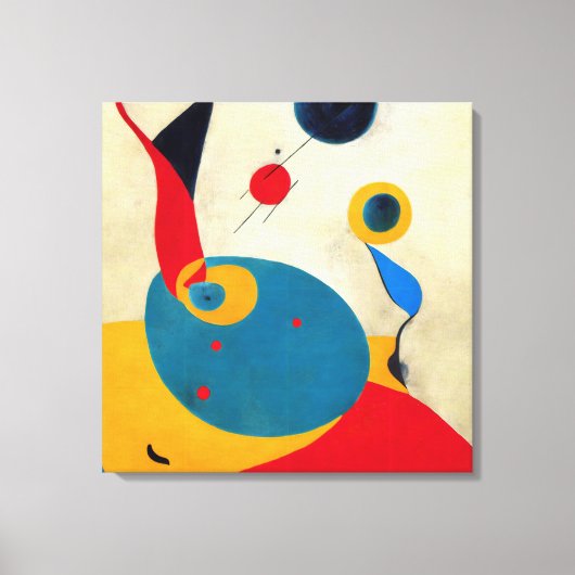 Kleurrijk Modern Abstract #4 Canvas Afdruk (Voorkant)